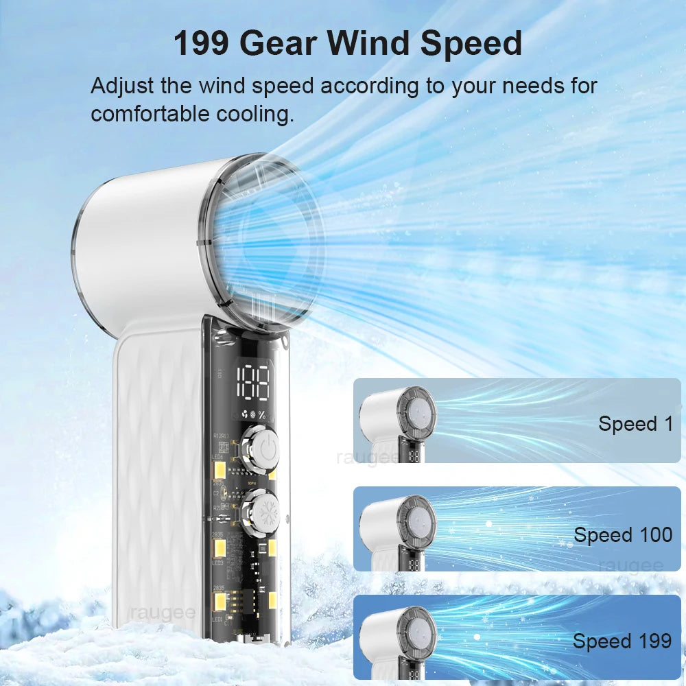 Portables wiederaufladbare Handheld Kühlventilator