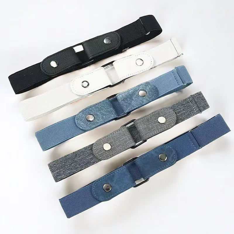 Invisible Elastic Belt for Women – Adjustable No-Buckle Waistband