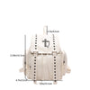 Gothic PU Leather Backpack with Rivet Accents