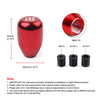 Red aluminum gear shift knob with adapters for 5-speed transmission