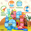 Magnetic Dinosaur Volcano Building Blocks Set