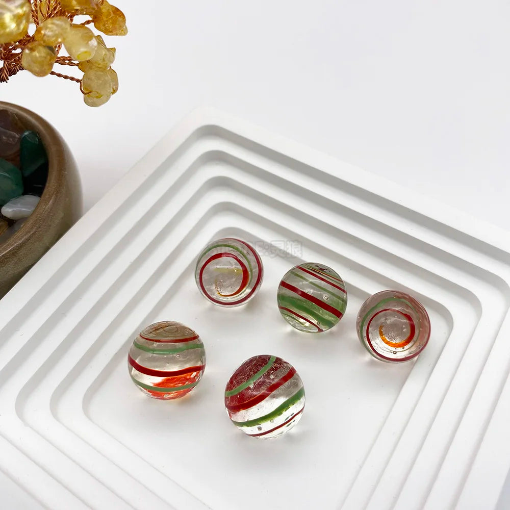 Handcrafted Glass Marbles Set for Games, Décor & Collecting