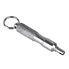 Stainless Steel Tire Valve Core Remover Tool with Key Ring