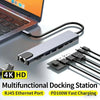 8-in-1 USB-C Hub with 4K HDMI, Gigabit Ethernet, and SD/TF Card Reader