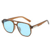 Y2K Double-Bridge Square Sunglasses