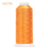 80-Color Polyester Embroidery Thread Set with Large 4000m Spools