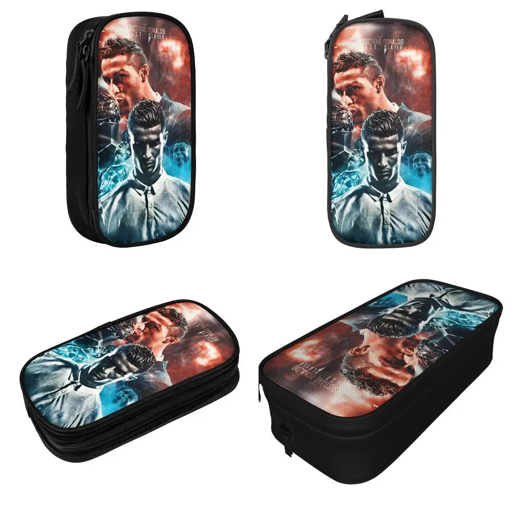 Soccer Star Pen Case – Large-Capacity Pencil Pouch