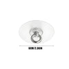 Clear acrylic self-adhesive stainless steel wall hook for kitchen and bathroom storage