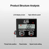 Product structure analysis diagram showing the components of a pulse engine tachometer.