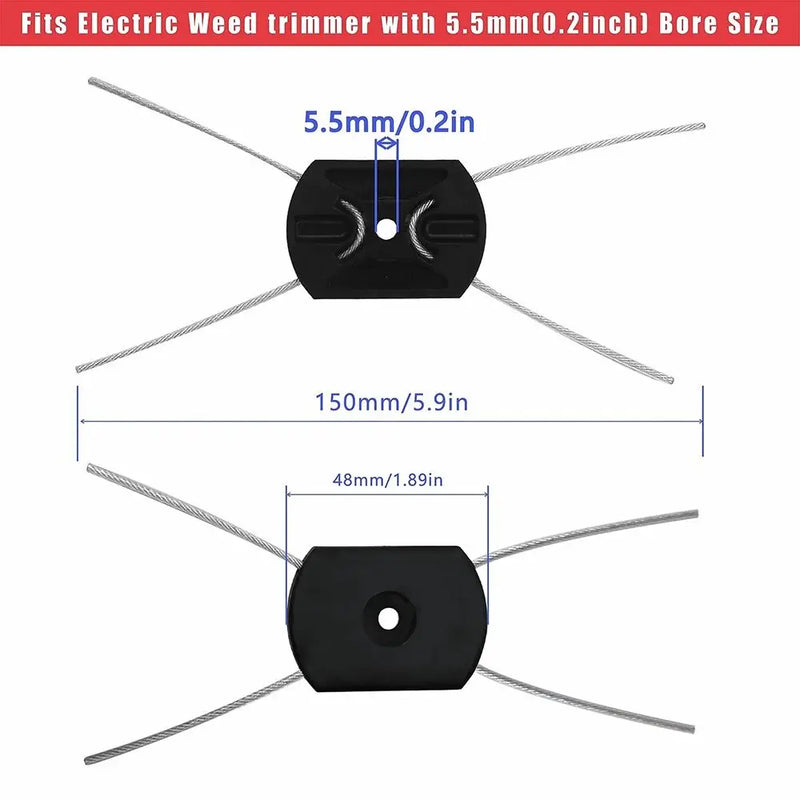 Steel-Core Nylon String Trimmer Head