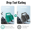 Comparison of a drop test rating where ours passes 6ft and others fail beyond 3ft