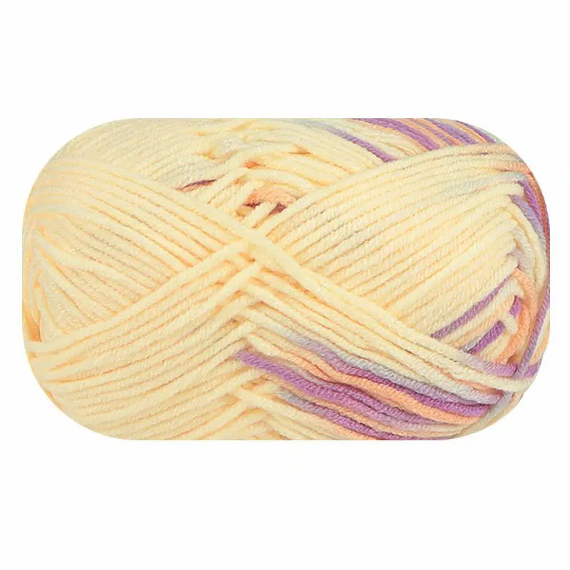 Section-Dyed Milk Cotton Yarn for Knitting and Crochet