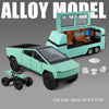 1:24 Diecast Pickup Truck and RV Camper Set with Lights and Sounds