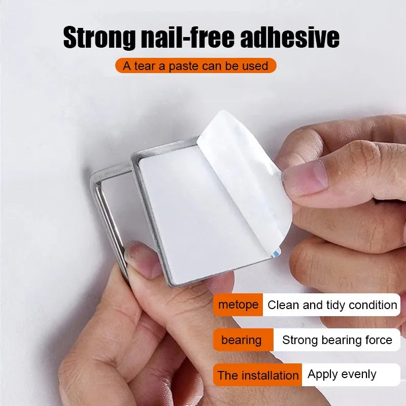Self-Adhesive Stainless Steel Sponge Holder for Kitchen Sink