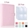 A5 PU Leather Photo & Card Organizer Binder with 4-Pocket Sleeves
