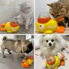 Yellow Duck Treat Dispenser Puzzle Toy for Cats and Dogs