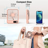 Portable USB Desk Fan with 180° Foldable Stand and Digital Display