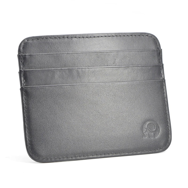 Slim Genuine Leather Card Holder Wallet