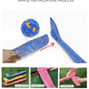 Step-by-step process showing how to install the wings and tail on a foam glider plane for outdoor toy use.