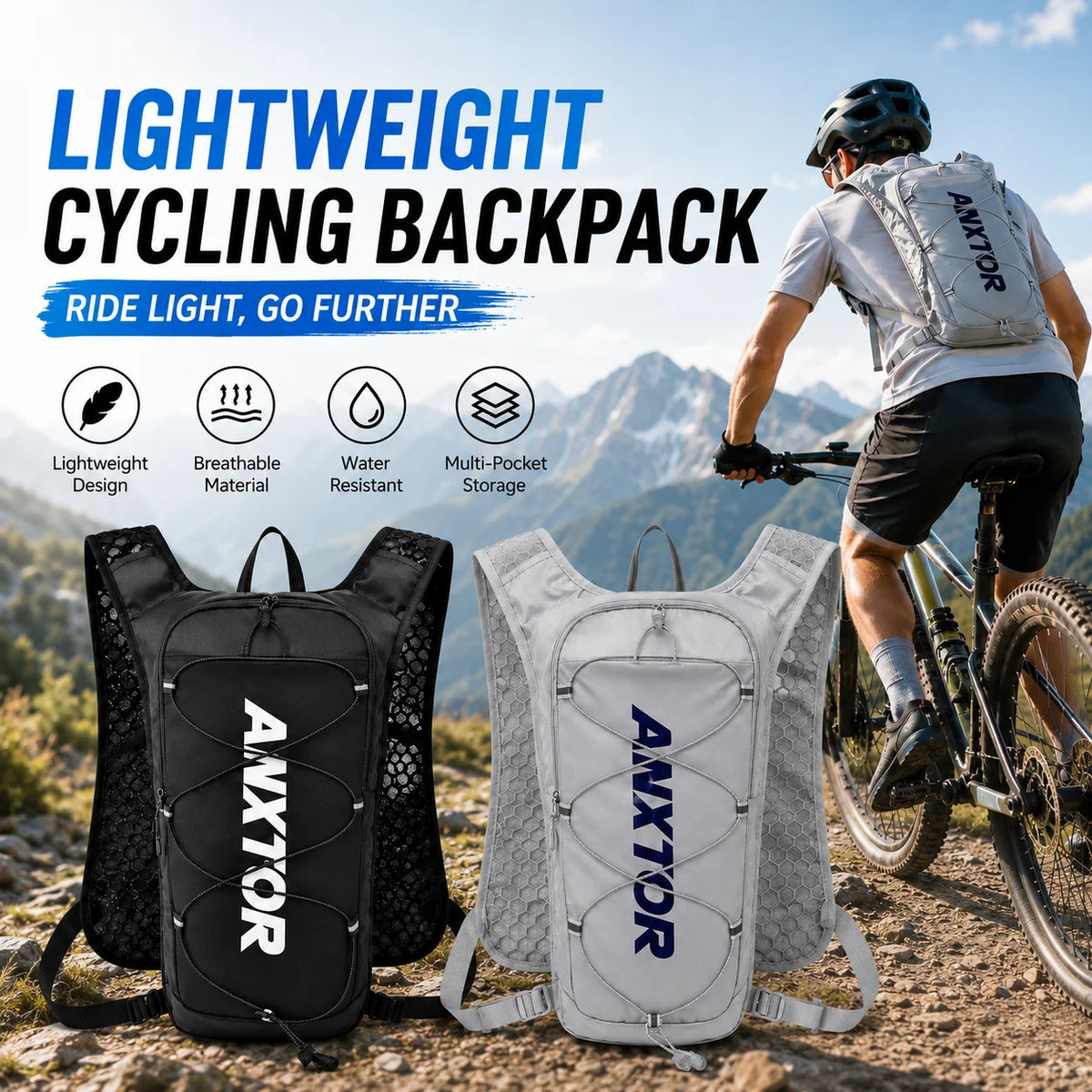 Ultralight 5L Hydration Running Backpack with Adjustable Fit
