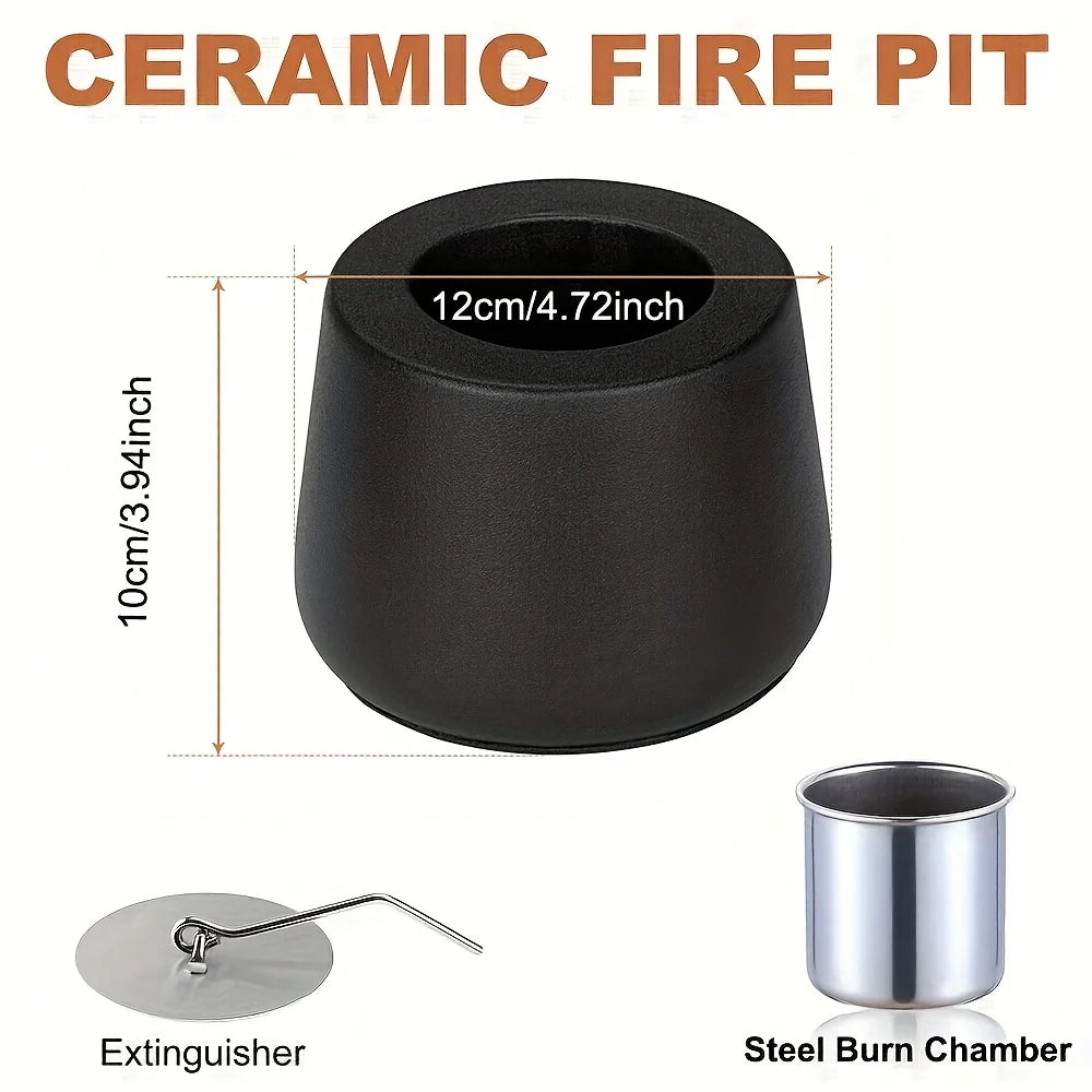 Portabler Metall-Feuerstelle für Tisch