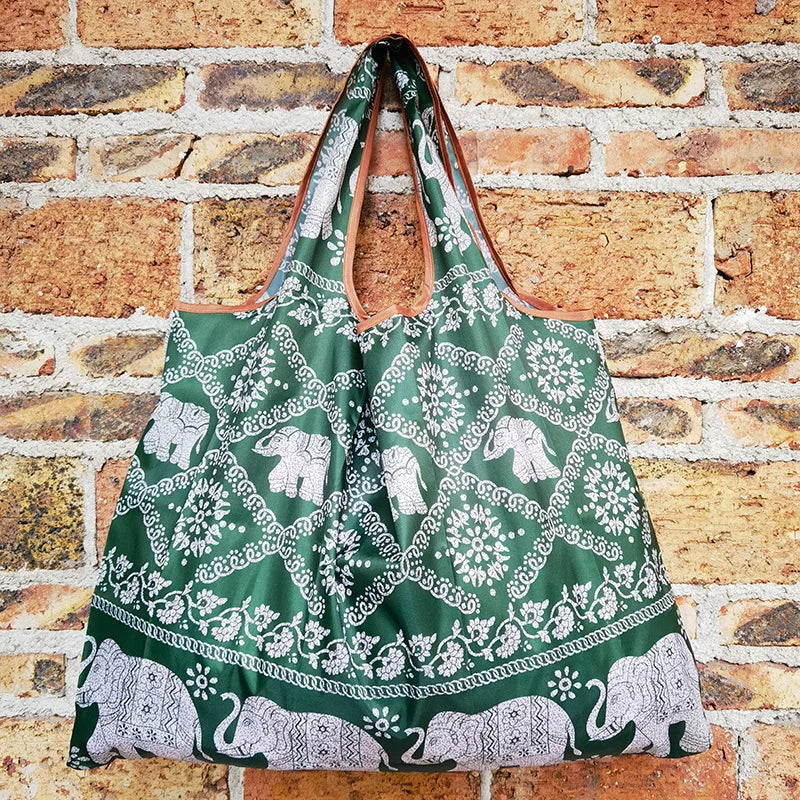 Foldable Eco-Friendly Shopping Bag with Cartoon Print