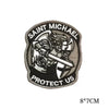 Saint Michael Embroidered Tactical Patch with Hook & Loop Backing