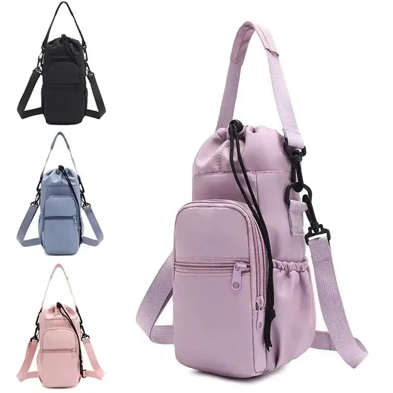 Insulated Water Bottle Carrier Bag with Phone Pocket