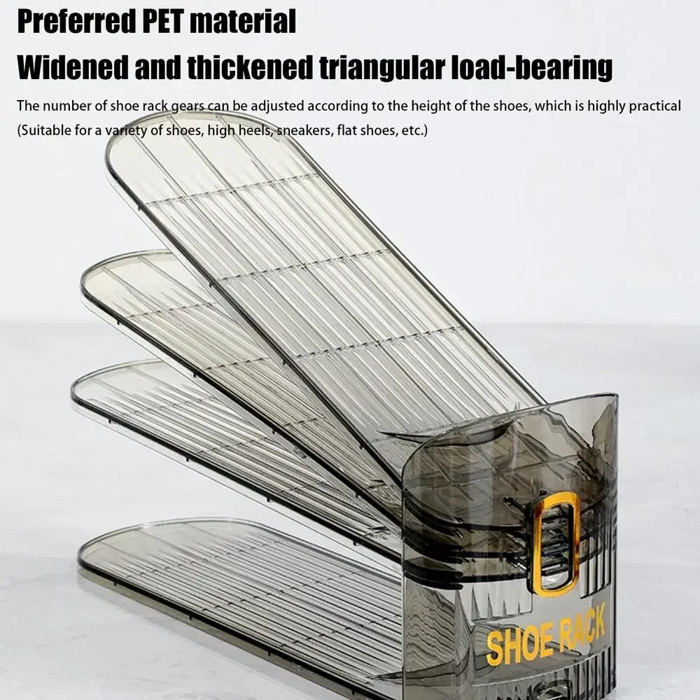 Adjustable Foldable Shoe Organizer Rack