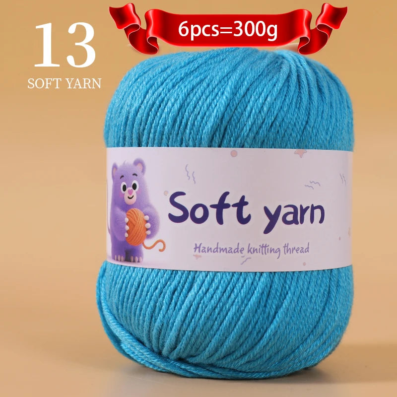 Soft Acrylic Yarn Balls for Knitting – 300g
