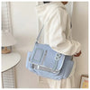 Y2K Transparent Ita Bag with DIY Badge Display Panel