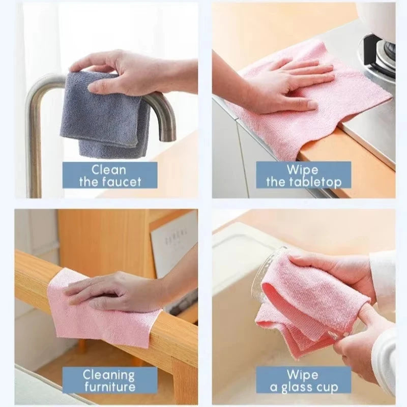 Reusable Microfiber Cleaning Wipes – 20 Sheet Roll