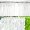 French Lace Sheer Curtains - White Tulle Voile Drapes for Bedroom & Living Room