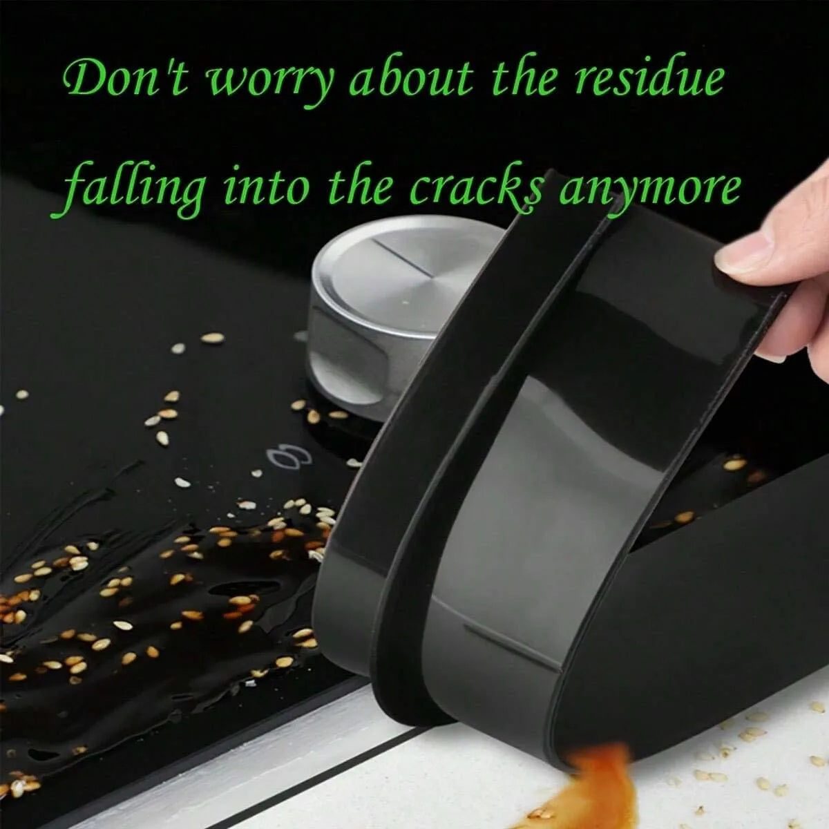 Kitchen Gas Stove Gap Sealing Strip - Silicone Anti-Grease Protector