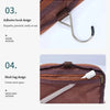 Hanging Leather Toiletry Bag with Durable Water-Resistant Design