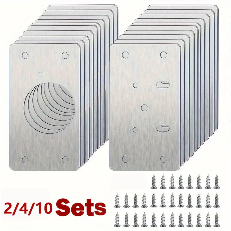 Stainless Steel Cabinet Hinge Repair Plate