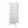 10-Drawer Rolling Storage Cart