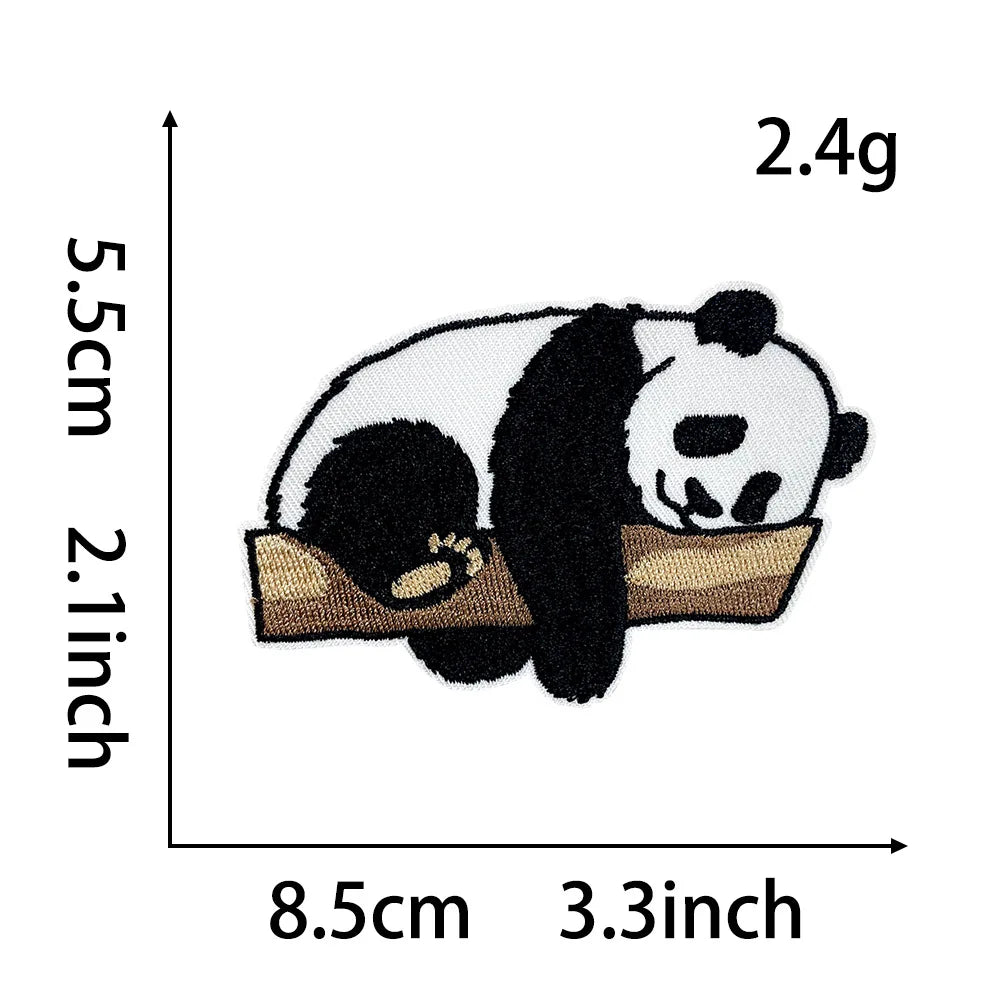 Embroidered Animal Iron-On Patches for DIY Crafting & Clothing Repair