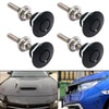 Set universelle Schnellverschluss-Hood-Pins für die Fahrzeugsicherheit, mit Pins und Installation auf der Motorhaube