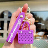 Silicone Beach Basket Keychain Charm