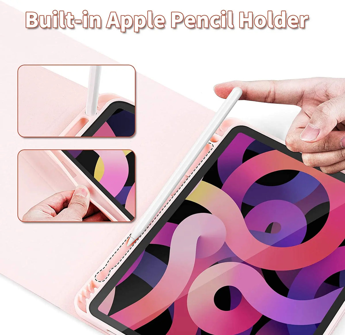 iPad Keyboard Case with Detachable Bluetooth Keyboard and Mouse