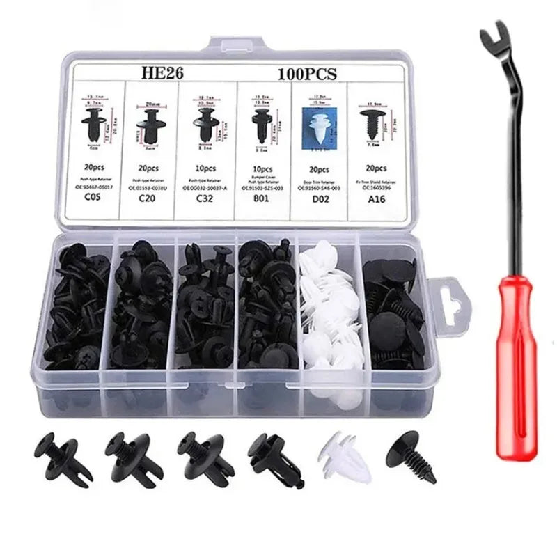Versatile Automotive Clip and Fastener Assortment Kit