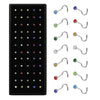 Ensemble de Piercings de Nez en Acier Inoxydable Géométrique