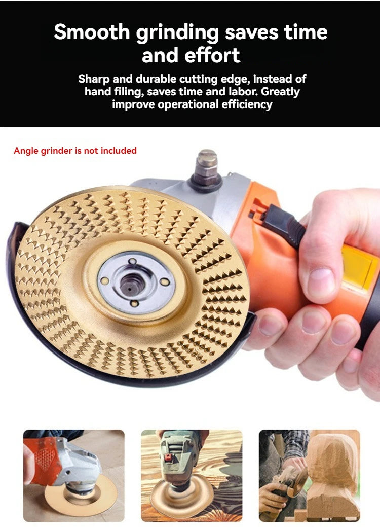4-Inch Woodworking Sanding Shaping Disc for Angle Grinder