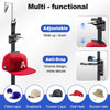A multi-functional hat organizer featuring adjustable slide up/down hooks for various hats like baseball caps and bucket hats