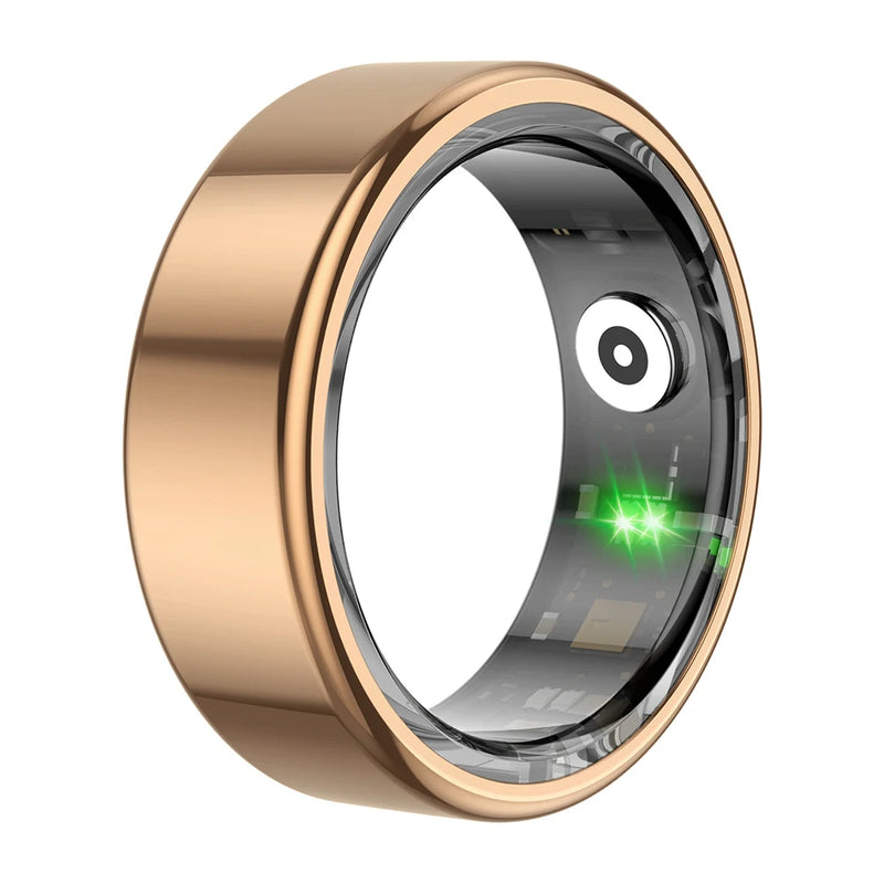 Titanium Steel Smart Ring with Health Monitoring