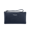 Slim PU Leather Zip-Around Wallet with Card and Phone Pockets