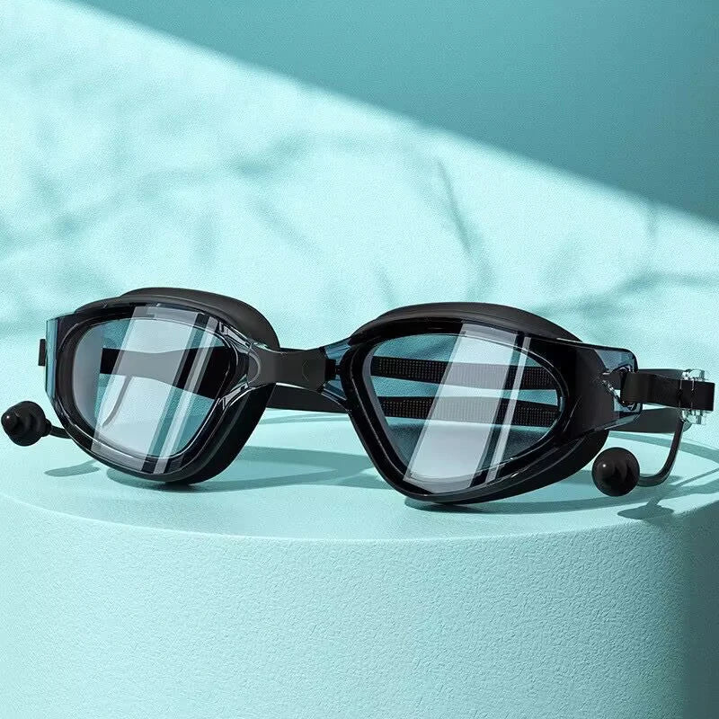 Anti-Fog Swimming Goggles with Earplugs