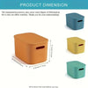 Modern Stackable Storage Bins with Lids
