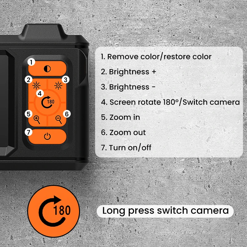 Industrial Inspection Endoscope with 4.3" HD Screen